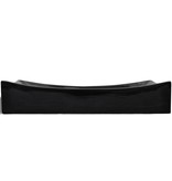 VidaXL Wasbak, keramiek, rechthoekig, zwart