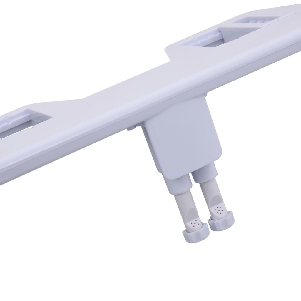 VidaXL Bidetaansluiting voor toiletbril met dubbel mondstuk