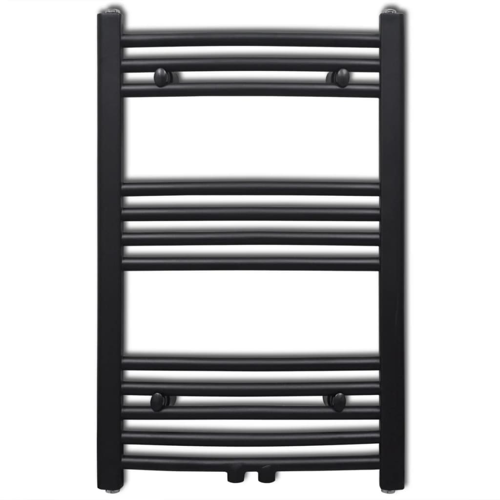 VidaXL Radiator/handdoekenrek curve zwart 500x764 mm
