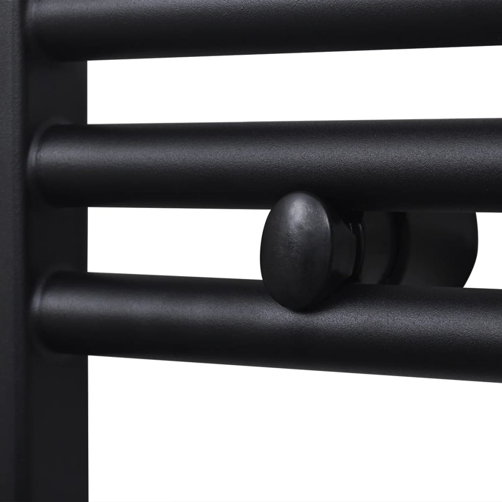 VidaXL Radiator/handdoekenrek curve zwart 500x764 mm