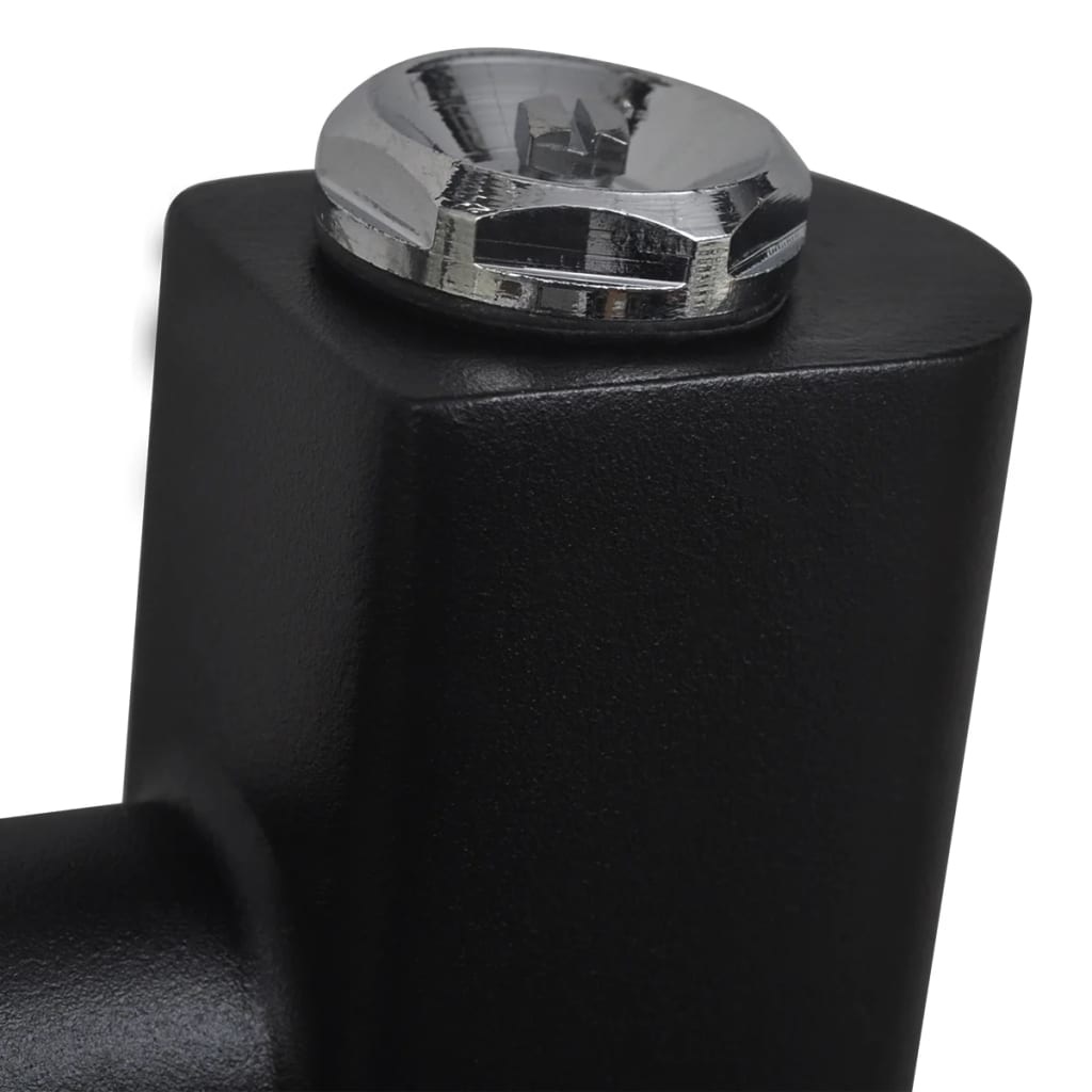 vidaXL Radiator/handdoekenrek curve zwart 480x480 mm