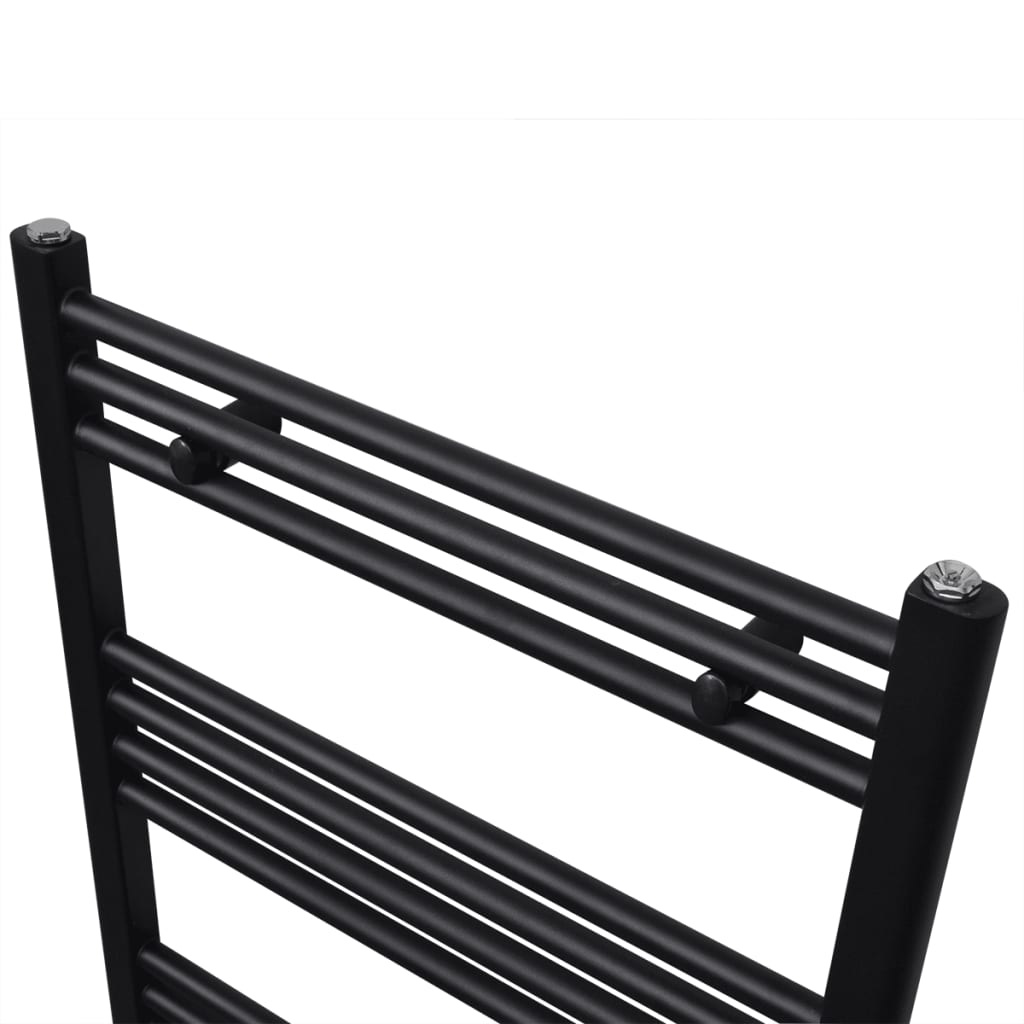 VidaXL Radiator/handdoekenrek recht zwart 500x1160 mm