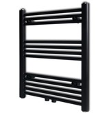 VidaXL Radiator/handdoekenrek recht zwart 600x764 mm