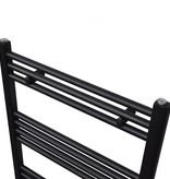 VidaXL Radiator/handdoekenrek recht zwart 600x764 mm