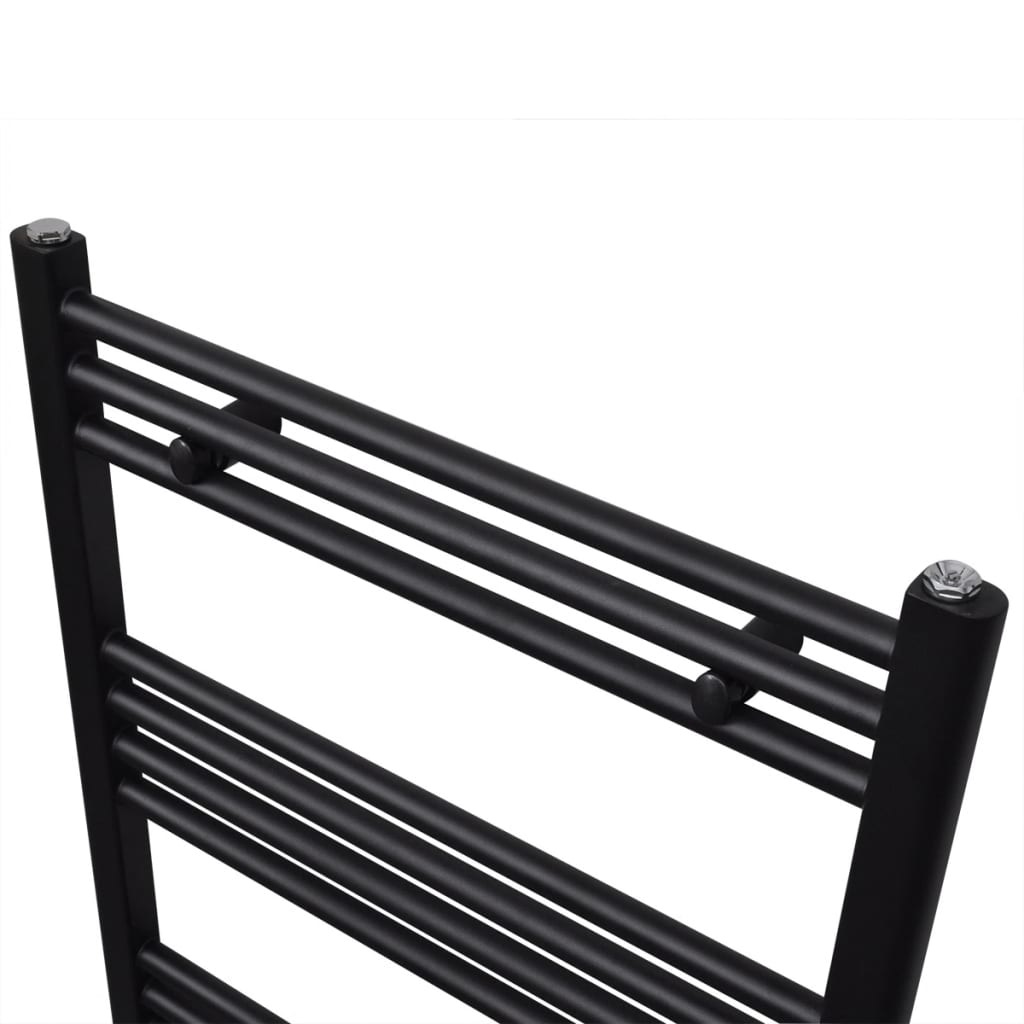 VidaXL Radiator/handdoekenrek recht zwart 600x764 mm
