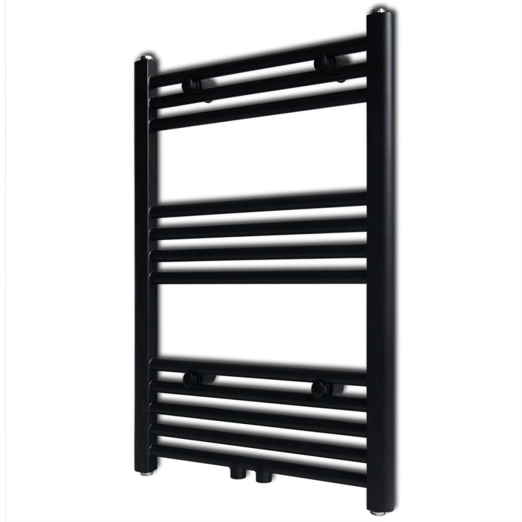 VidaXL Radiator/handdoekenrek recht zwart 500x764 mm