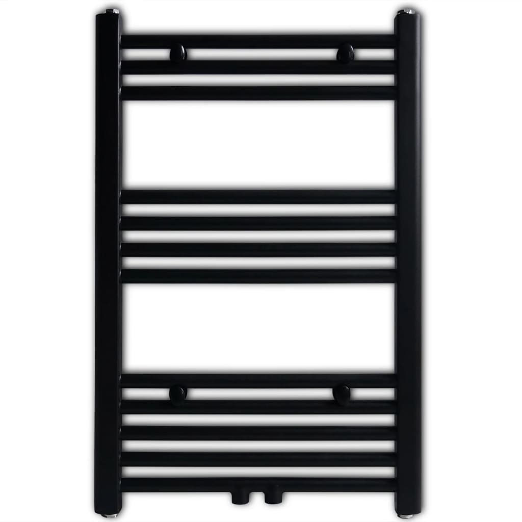VidaXL Radiator/handdoekenrek recht zwart 500x764 mm