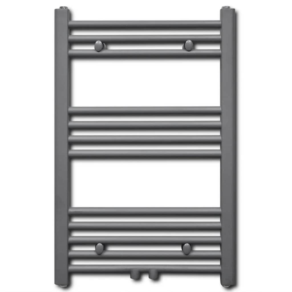 VidaXL Radiator/handdoekenrek recht grijs 500x764 mm