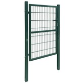 vidaXL Poort dubbelstaafmat (enkel) 106x210 cm groen