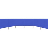 VidaXL Windscherm 6-panelen 800x80 cm stof azuurblauw