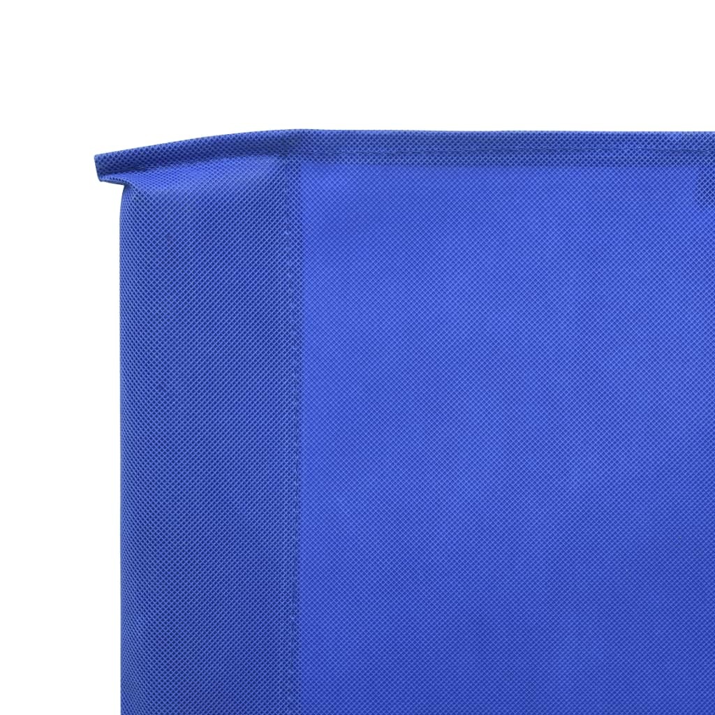 VidaXL Windscherm 6-panelen 800x80 cm stof azuurblauw