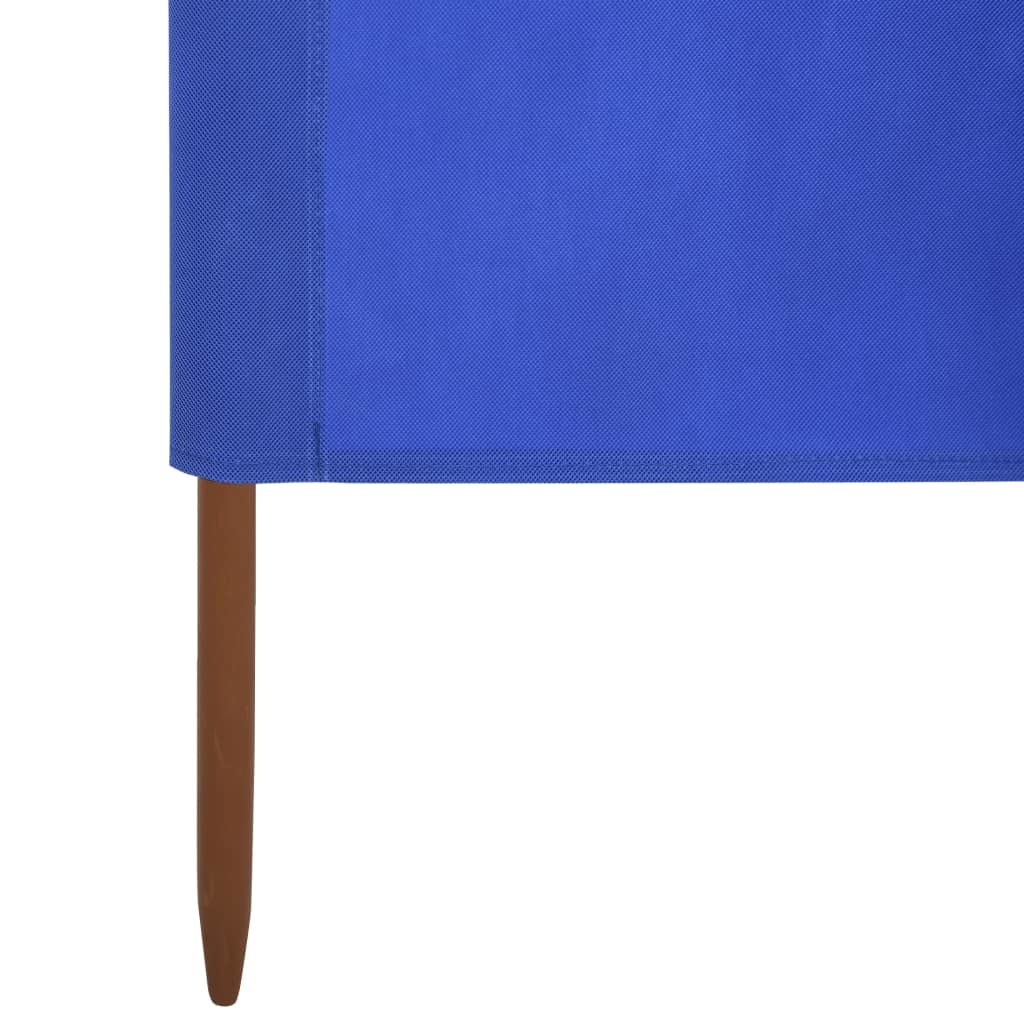 VidaXL Windscherm 6-panelen 800x80 cm stof azuurblauw