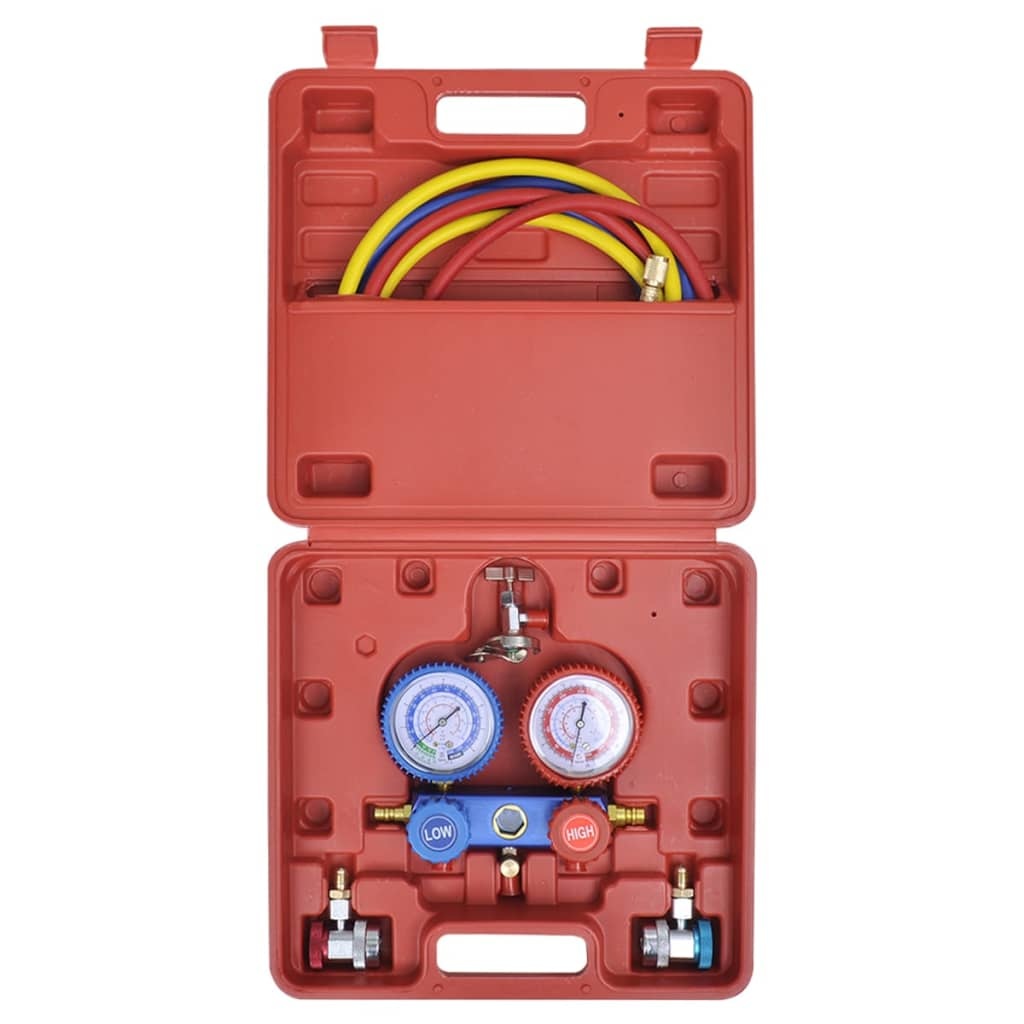 VidaXL Manometer 2-richtingen set in opbergkoffer