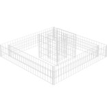 VidaXL Gabion plantenbak 120x120x20 cm gegalvaniseerd staal