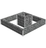 VidaXL Gabion plantenbak 120x120x20 cm gegalvaniseerd staal