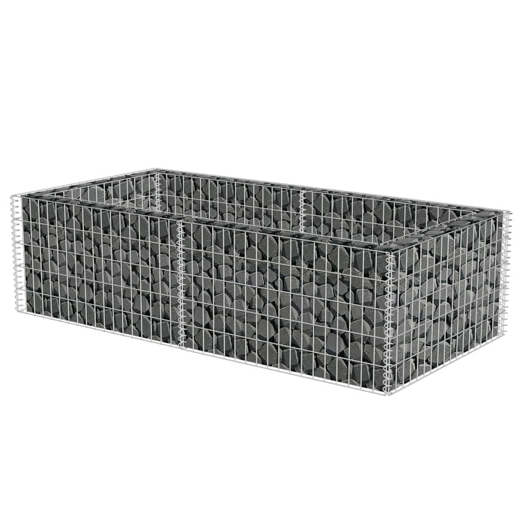 VidaXL Gabion plantenbak 180x90x50 cm gegalvaniseerd staal
