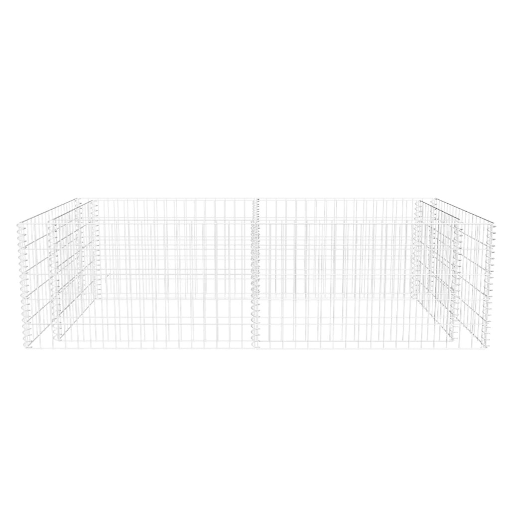 VidaXL Gabion plantenbak 180x90x50 cm gegalvaniseerd staal