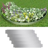 VidaXL Grasboord flexibel 100x15 cm 5 stuks gegalvaniseerd staal