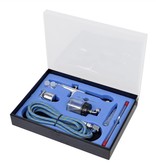 vidaXL Airbrush set met glazen beker 0,2 / 0,3 / 0,5 mm mondstukken