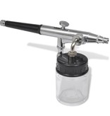 vidaXL Airbrush set met glazen beker 0,2 / 0,3 / 0,5 mm mondstukken