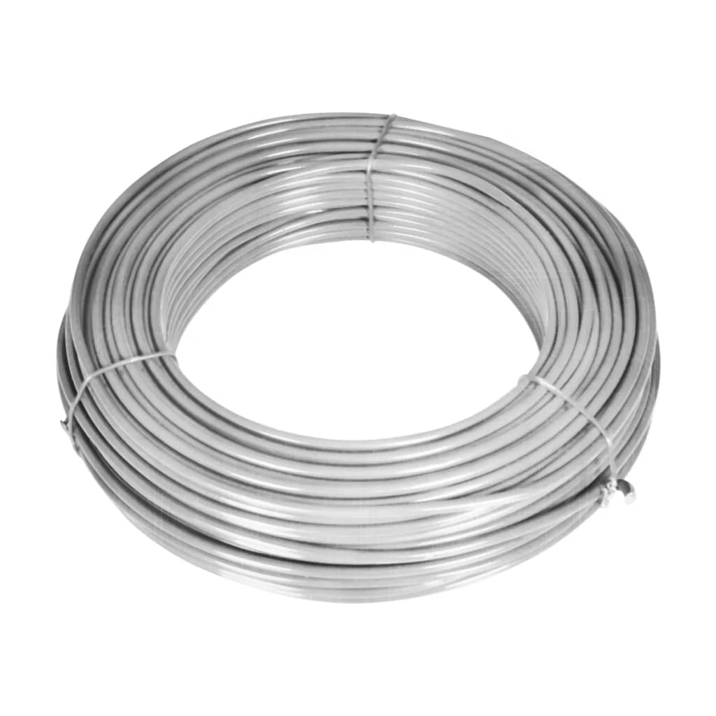 VidaXL Gaashek met palen 25x1 m gegalvaniseerd staal