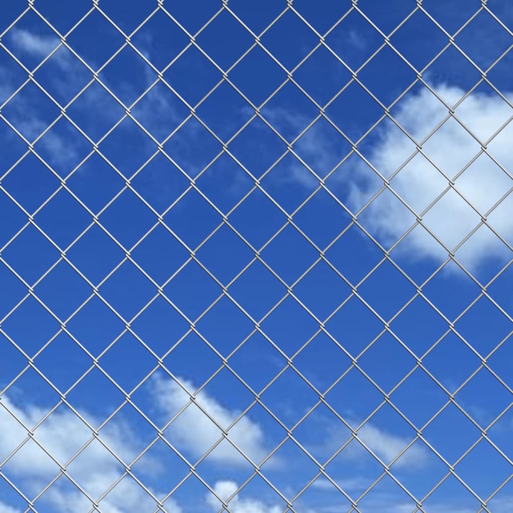 VidaXL Gaashek met palen 25x0,8 m gegalvaniseerd staal