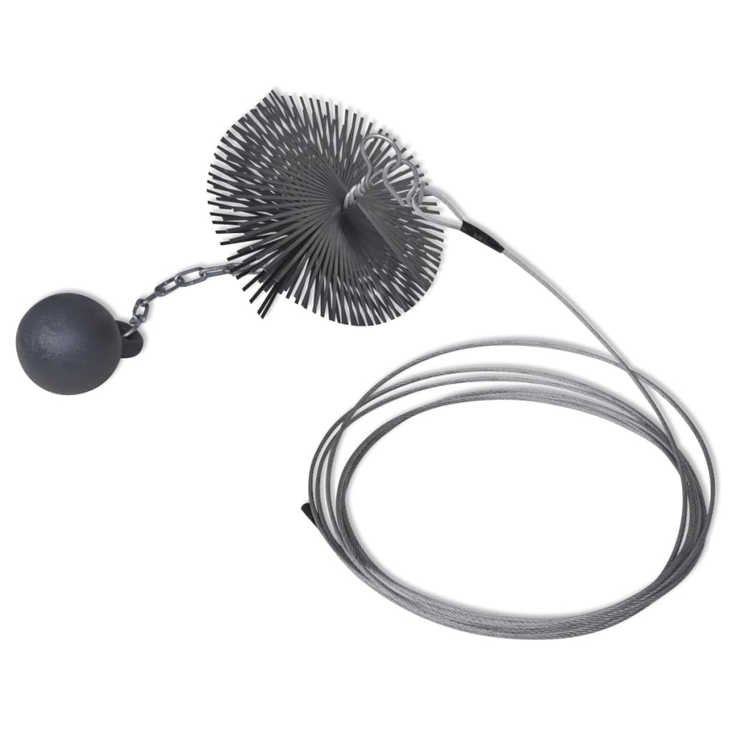 VidaXL Schoorsteenveegborstel rond Ø 15 cm