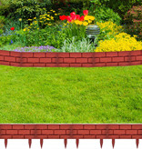 VidaXL Tuinafscheiding met metselwerk-ontwerp (11-delig)