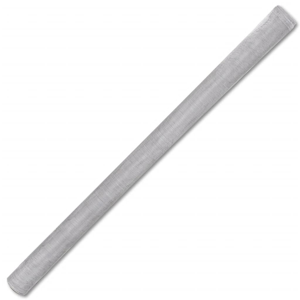 VidaXL Gaas 100x1000 cm aluminium zilverkleurig