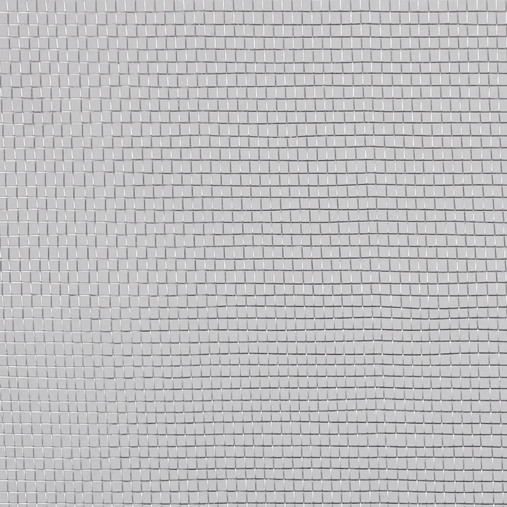VidaXL Gaas 100x1000 cm aluminium zilverkleurig