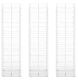 VidaXL 3-delige Schanskorfset 25x25x100 cm gegalvaniseerd draad