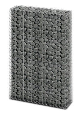 VidaXL Schanskorf met deksels 150x100x30 cm gegalvaniseerd draad