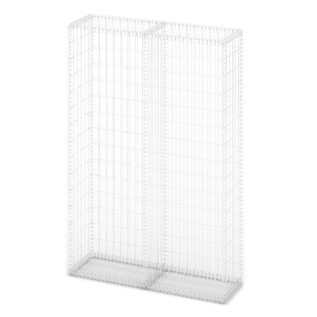 VidaXL Schanskorf met deksels 150x100x30 cm gegalvaniseerd draad