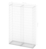 VidaXL Schanskorf met deksels 150x100x30 cm gegalvaniseerd draad
