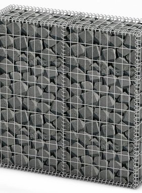 VidaXL Schanskorf met deksels 100x100x30 cm gegalvaniseerd draad