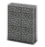 VidaXL Schanskorf met deksels 100x80x30 cm gegalvaniseerd draad