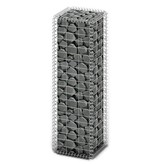 VidaXL Schanskorf met deksels 100x30x30 cm gegalvaniseerd draad