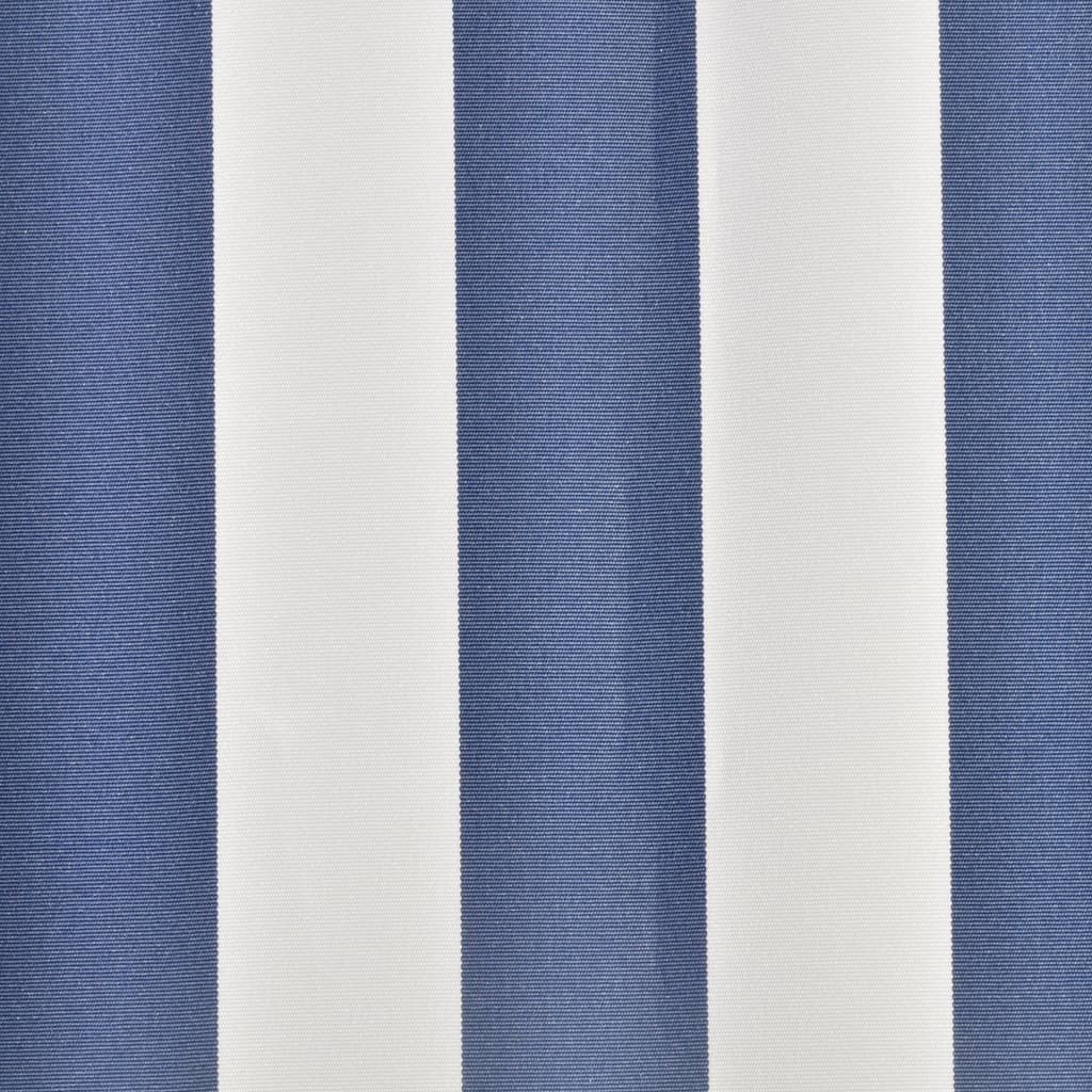 VidaXL Luifeldoek 6x3 m canvas blauw en wit