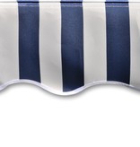 VidaXL Luifeldoek 6x3 m canvas blauw en wit
