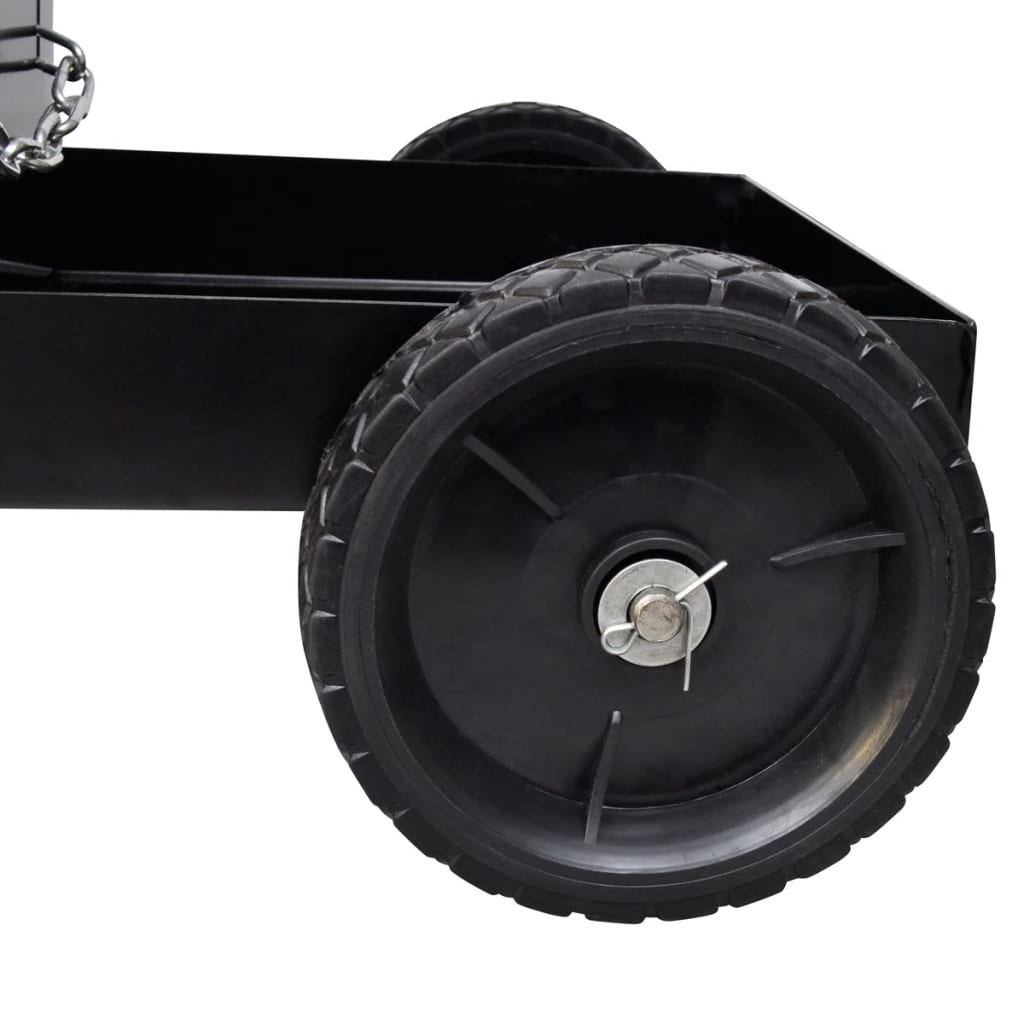 VidaXL Lasgereedschap wagen 3 planken zwart