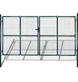 vidaXL Tuinpoort modern hekwerk 289 x 175 cm / 306 x 225 cm (donkergroen)