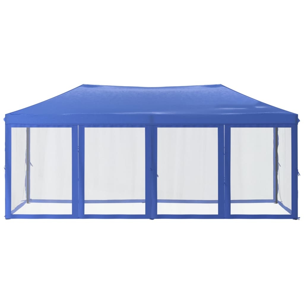 vidaXL Partytent inklapbaar met zijwanden 3x6 m blauw