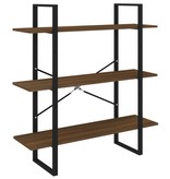 VidaXL Boekenkast 100x30x105 cm bewerkt hout bruineikenkleurig