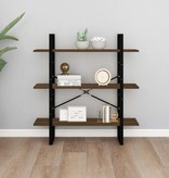 VidaXL Boekenkast 100x30x105 cm bewerkt hout bruineikenkleurig