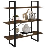 VidaXL Boekenkast 100x30x105 cm bewerkt hout bruineikenkleurig
