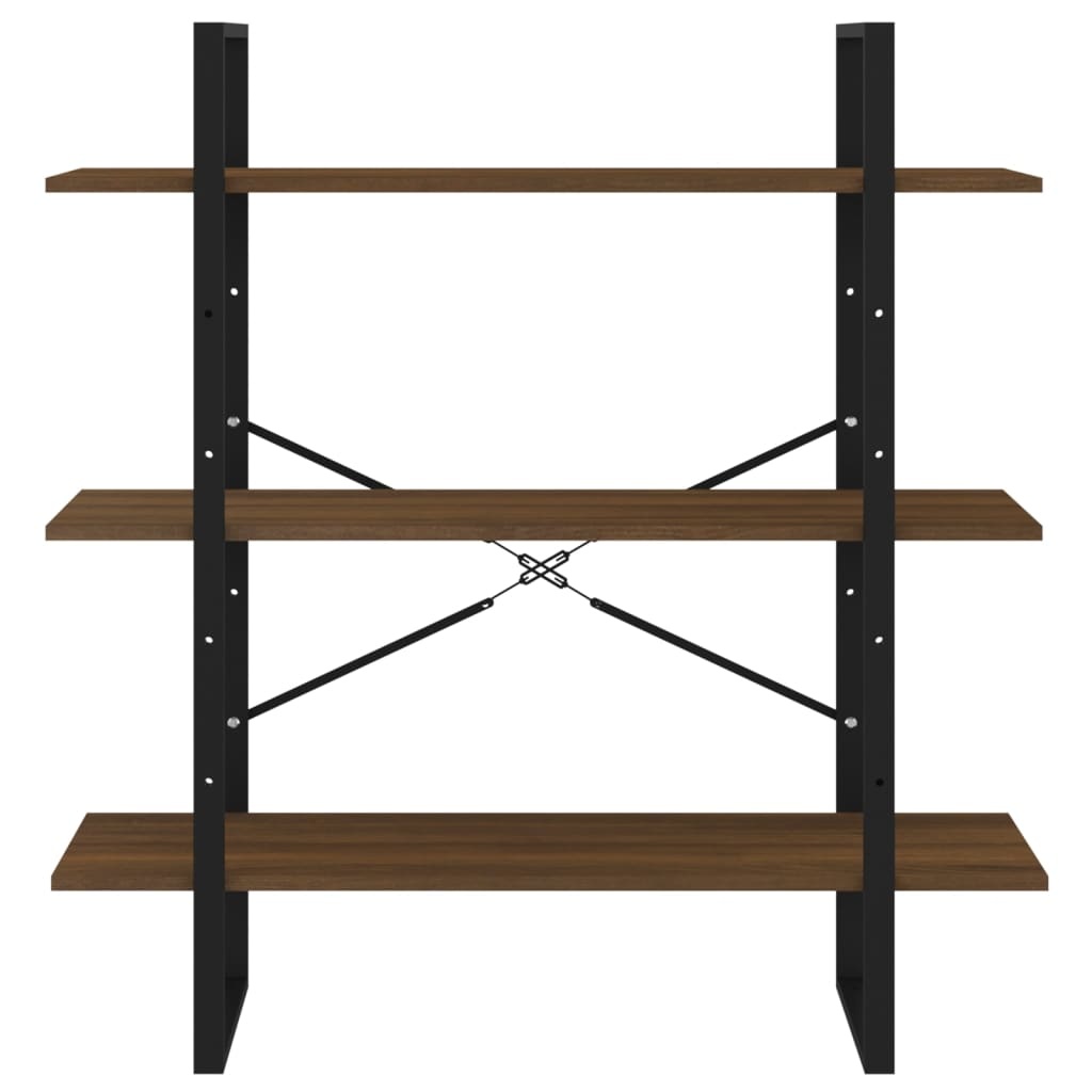 VidaXL Boekenkast 100x30x105 cm bewerkt hout bruineikenkleurig