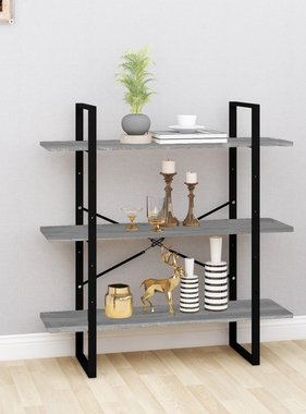 VidaXL Boekenkast 100x30x105 cm bewerkt hout grijs sonoma eikenkleurig