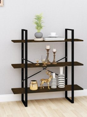 VidaXL Boekenkast 100x30x105 cm bewerkt hout gerookt eikenkleurig