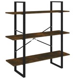 VidaXL Boekenkast 100x30x105 cm bewerkt hout gerookt eikenkleurig