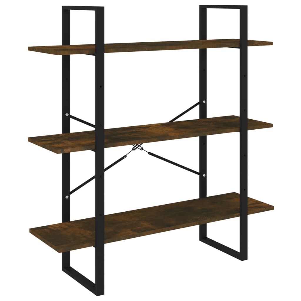 VidaXL Boekenkast 100x30x105 cm bewerkt hout gerookt eikenkleurig